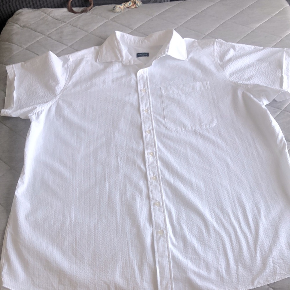 Proper Cloth Men’s Button Down Portuguese White  100% Cotton. Size XXL